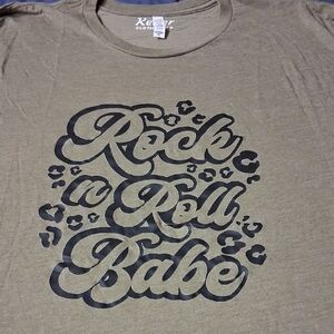 Bella Canvas Olive Rock n Roll Babe Tee